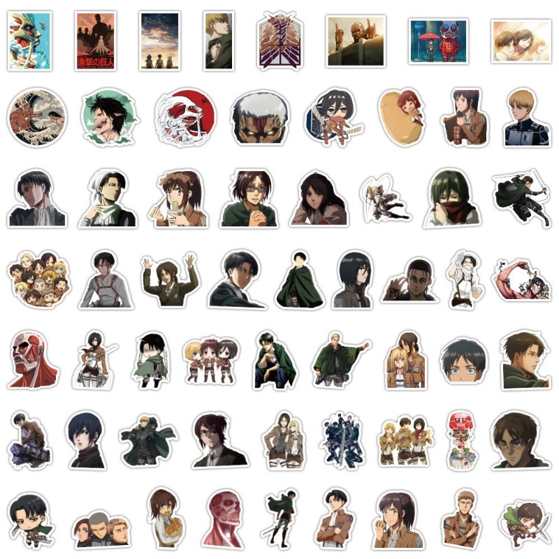 Laptop Accessories & Repair Jagtap Dairy Pimple Nilakh Pimpri Chinchwad Maharashtra - 60 pegatinas de anime de Attack
