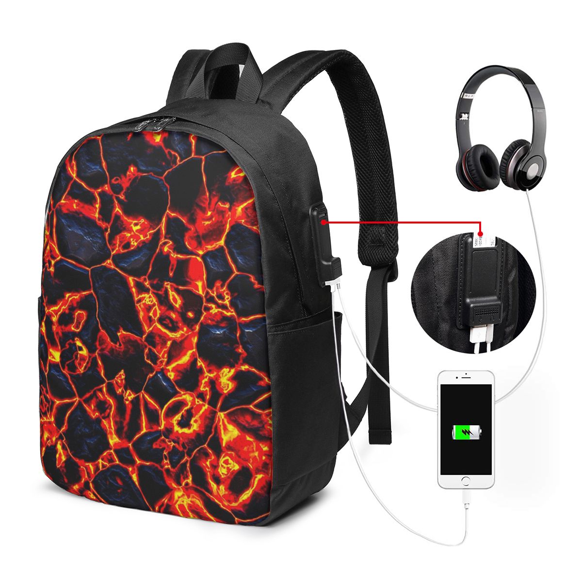 Mochila Magma Volcano Lava Fir - Laptop Bag reseña y precio