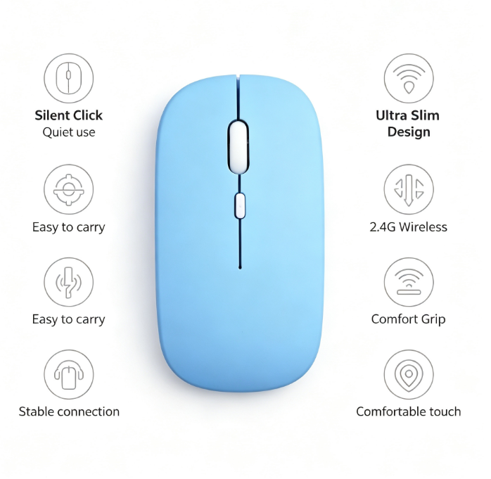Ratón inalámbrico silencioso H - Laptop Mouse reseña y precio