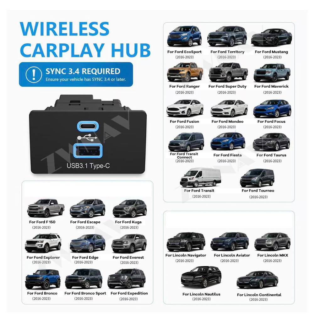 Adaptador Inalámbrico CarPlay  - Usb C Hub reseña y precio