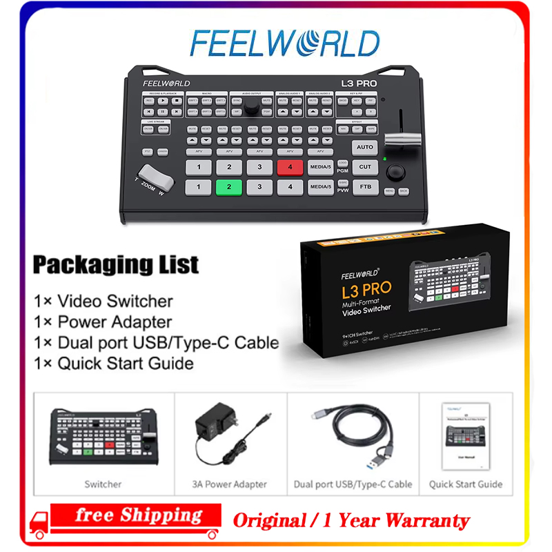 FEELWORLD L3 PRO, mezclador y  - Hdmi Cable reseña y precio