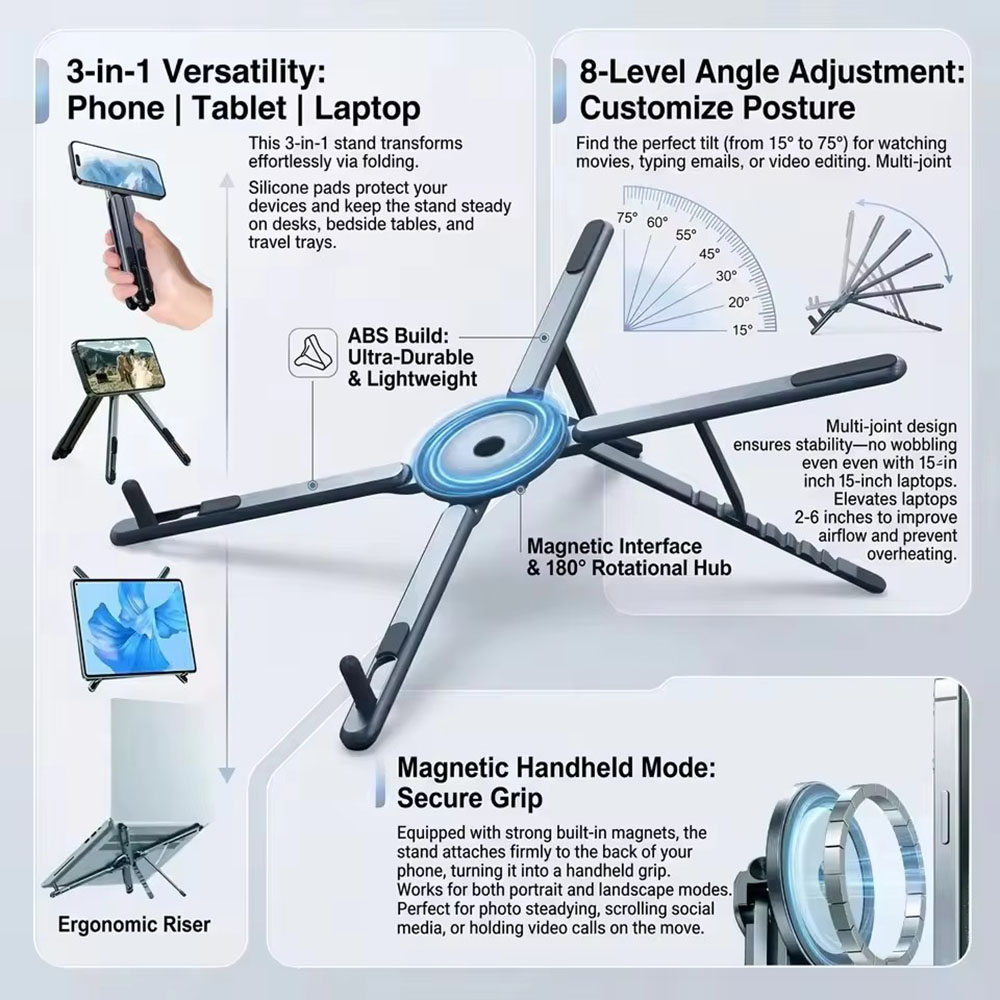 Soporte Magnético Portátil par - Laptop Stand reseña y precio