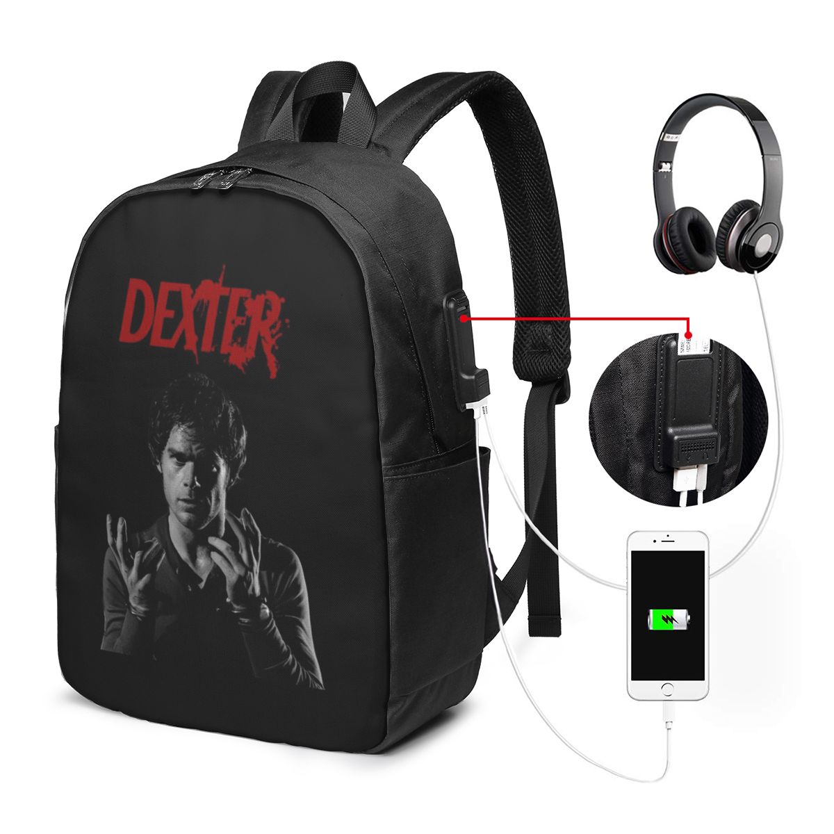 Mochila de la película Dexter  - Laptop Bag reseña y precio