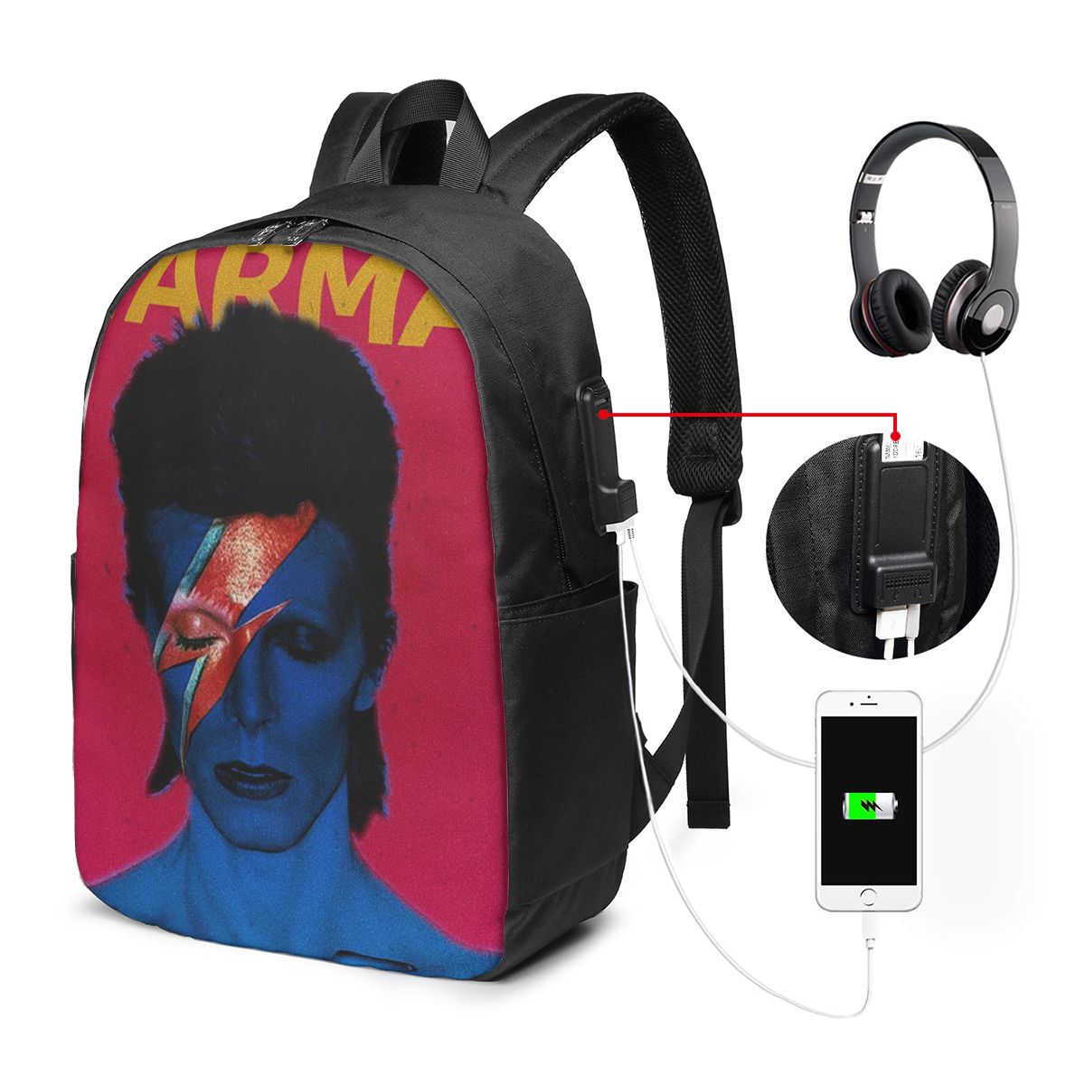 Mochila Davids Bowied, bolsa d - Laptop Bag reseña y precio