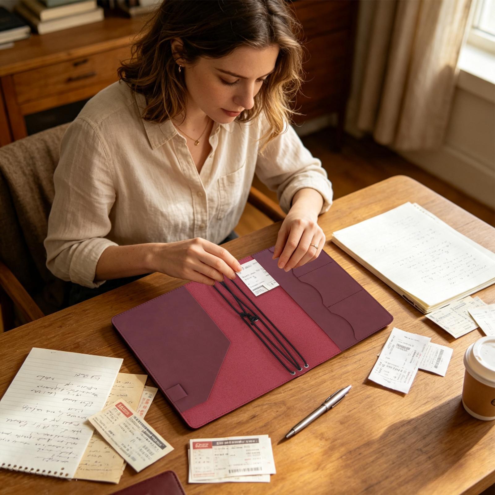 Funda para diario A5, de cuero - Laptop Sleeve reseña y precio